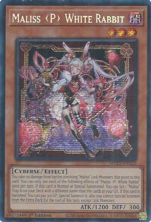 Maliss P White Rabbit [MP25-EN122] - 2025 Mega-Pack 1st Edition - Prismatic Secret Rare - Trinity Hobby