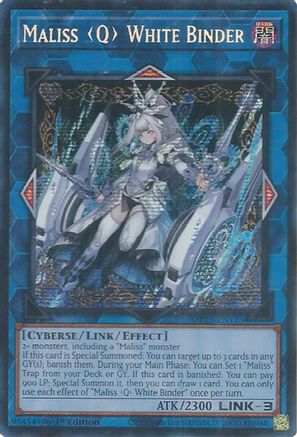 Maliss Q White Binder [MP25-EN126] - 2025 Mega-Pack 1st Edition - Prismatic Secret Rare - Trinity Hobby