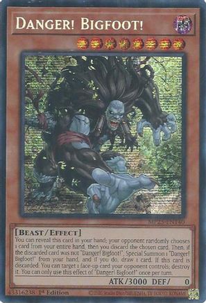 Danger! Bigfoot! [MP25-EN140] - 2025 Mega-Pack 1st Edition - Prismatic Secret Rare - Trinity Hobby