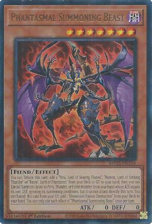 Phantasmal Summoning Beast [MP25-EN156] - 2025 Mega-Pack 1st Edition - Ultra Rare - Trinity Hobby