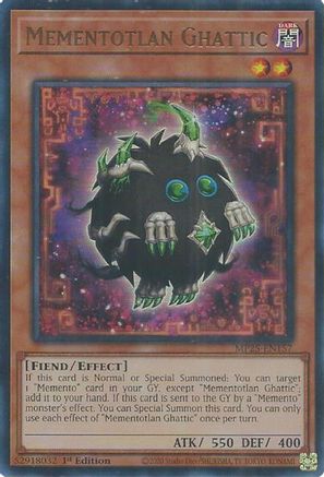 Mementotlan Ghattic [MP25-EN157] - 2025 Mega-Pack 1st Edition - Ultra Rare - Trinity Hobby