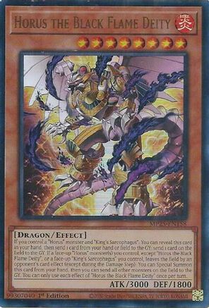 Horus the Black Flame Deity [MP25-EN158] - 2025 Mega-Pack 1st Edition - Ultra Rare - Trinity Hobby