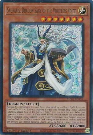 Sauravis, Dragon Sage of the Voiceless Voice [MP25-EN159] - 2025 Mega-Pack 1st Edition - Ultra Rare - Trinity Hobby