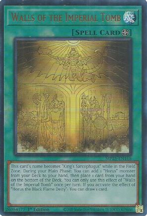 Walls of the Imperial Tomb [MP25-EN168] - 2025 Mega-Pack 1st Edition - Ultra Rare - Trinity Hobby