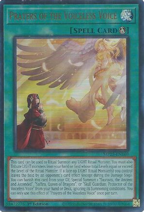 Prayers of the Voiceless Voice [MP25-EN169] - 2025 Mega-Pack 1st Edition - Ultra Rare - Trinity Hobby