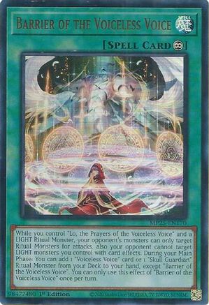 Barrier of the Voiceless Voice [MP25-EN170] - 2025 Mega-Pack 1st Edition - Ultra Rare - Trinity Hobby