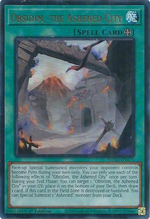 Obsidim, the Ashened City [MP25-EN176] - 2025 Mega-Pack 1st Edition - Ultra Rare - Trinity Hobby