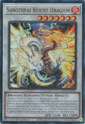 Sangenpai Bident Dragion [MP25-EN190] - 2025 Mega-Pack 1st Edition - Ultra Rare - Trinity Hobby