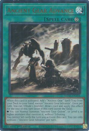 Ancient Gear Advance [MP25-EN194] - 2025 Mega-Pack 1st Edition - Ultra Rare - Trinity Hobby