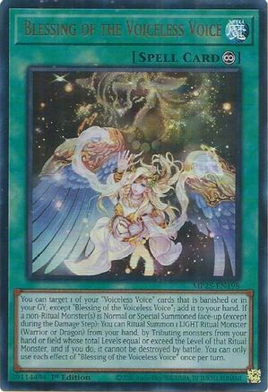 Blessing of the Voiceless Voice [MP25-EN198] - 2025 Mega-Pack 1st Edition - Ultra Rare - Trinity Hobby