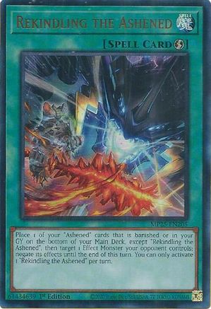 Rekindling the Ashened [MP25-EN205] - 2025 Mega-Pack 1st Edition - Ultra Rare - Trinity Hobby