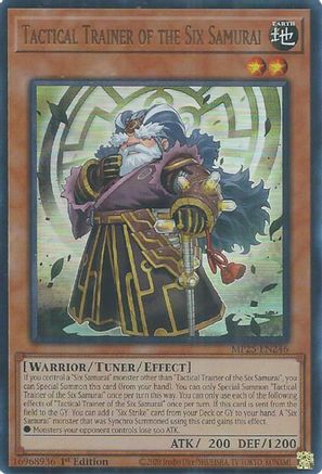 Tactical Trainer of the Six Samurai [MP25-EN246] - 2025 Mega-Pack 1st Edition - Ultra Rare - Trinity Hobby