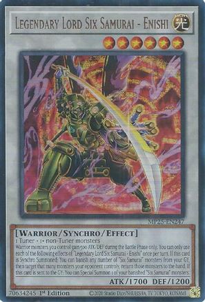 Legendary Lord Six Samurai - Enishi [MP25-EN247] - 2025 Mega-Pack 1st Edition - Ultra Rare - Trinity Hobby