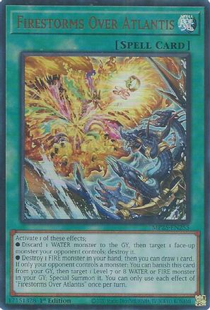 Firestorms Over Atlantis [MP25-EN255] - 2025 Mega-Pack 1st Edition - Ultra Rare - Trinity Hobby