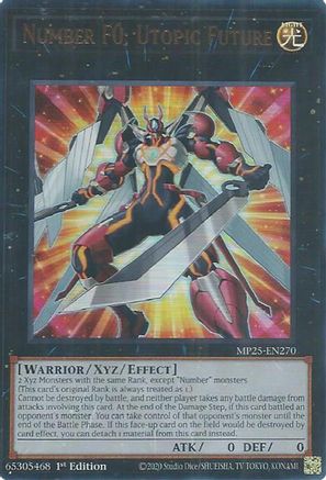 Number F0: Utopic Future [MP25-EN270] - 2025 Mega-Pack 1st Edition - Ultra Rare - Trinity Hobby