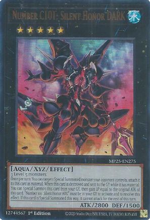 Number C101: Silent Honor DARK [MP25-EN275] - 2025 Mega-Pack 1st Edition - Ultra Rare - Trinity Hobby
