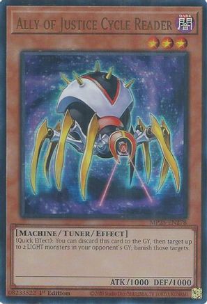 Ally of Justice Cycle Reader [MP25-EN278] - 2025 Mega-Pack 1st Edition - Ultra Rare - Trinity Hobby