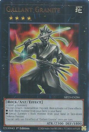 Gallant Granite [MP25-EN286] - 2025 Mega-Pack 1st Edition - Ultra Rare - Trinity Hobby