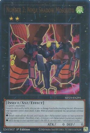 Number 2: Ninja Shadow Mosquito [MP25-EN291] - 2025 Mega-Pack 1st Edition - Ultra Rare - Trinity Hobby