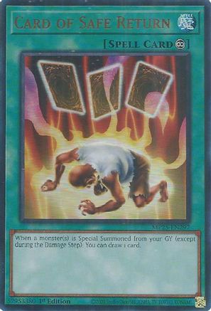 Card of Safe Return [MP25-EN297] - 2025 Mega-Pack 1st Edition - Ultra Rare - Trinity Hobby