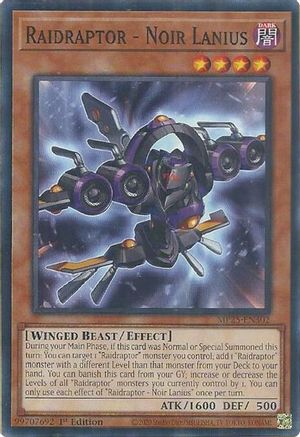 Raidraptor - Noir Lanius [MP25-EN302] - 2025 Mega-Pack 1st Edition - Common / Short Print - Trinity Hobby