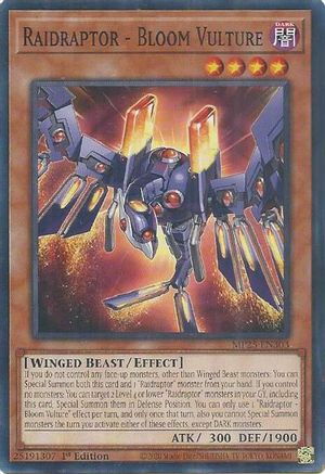 Raidraptor - Bloom Vulture [MP25-EN303] - 2025 Mega-Pack 1st Edition - Common / Short Print - Trinity Hobby