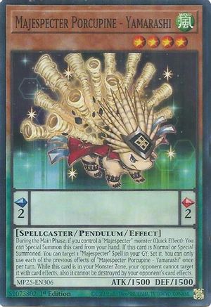Majespecter Porcupine - Yamarashi [MP25-EN306] - 2025 Mega-Pack 1st Edition - Common / Short Print - Trinity Hobby