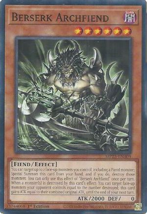 Berserk Archfiend [MP25-EN309] - 2025 Mega-Pack 1st Edition - Common / Short Print - Trinity Hobby
