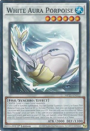 White Aura Porpoise [MP25-EN312] - 2025 Mega-Pack 1st Edition - Common / Short Print - Trinity Hobby