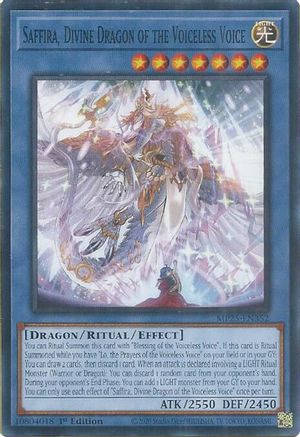 Saffira, Divine Dragon of the Voiceless Voice [MP25-EN352] - 2025 Mega-Pack 1st Edition - Common / Short Print - Trinity Hobby
