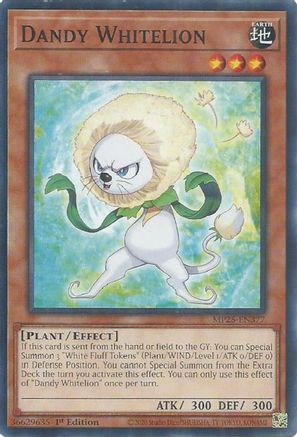 Dandy Whitelion [MP25-EN377] - 2025 Mega-Pack 1st Edition - Common / Short Print - Trinity Hobby