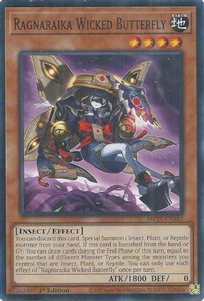 Ragnaraika Wicked Butterfly [MP25-EN382] - 2025 Mega-Pack 1st Edition - Common / Short Print - Trinity Hobby
