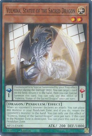 Vulmina, Statue of the Sacred Dragon [MP25-EN400] - 2025 Mega-Pack 1st Edition - Common / Short Print - Trinity Hobby