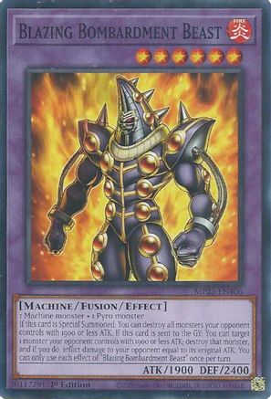 Blazing Bombardment Beast [MP25-EN406] - 2025 Mega-Pack 1st Edition - Common / Short Print - Trinity Hobby