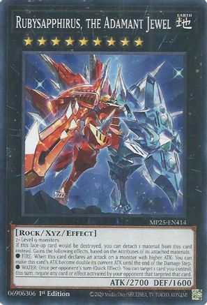 Rubysapphirus, the Adamant Jewel [MP25-EN414] - 2025 Mega-Pack 1st Edition - Common / Short Print - Trinity Hobby