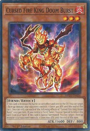 Cursed Fire King Doom Burst [MP25-EN436] - 2025 Mega-Pack 1st Edition - Common / Short Print - Trinity Hobby
