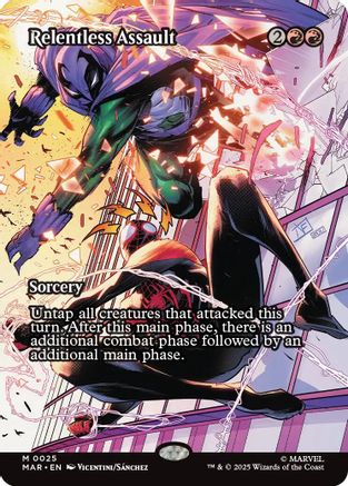 Relentless Assault (Borderless)  (MAR-025) - [Marvel Eternal-Legal] - Trinity Hobby