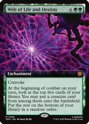 Web of Life and Destiny (Extended Art)  [Foil]  (SPM-268) - [Marvel's Spider-Man] - Trinity Hobby
