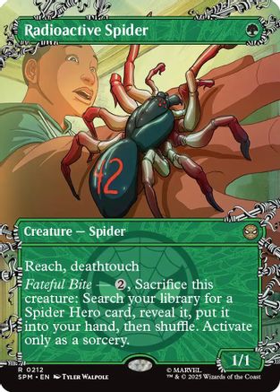 Radioactive Spider (Borderless)  [Foil]  (SPM-212) - [Marvel's Spider-Man] - Trinity Hobby