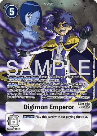 Digimon Emperor (Alternate Art) (EX10-068) - [Sinister Order] Foil - Trinity Hobby