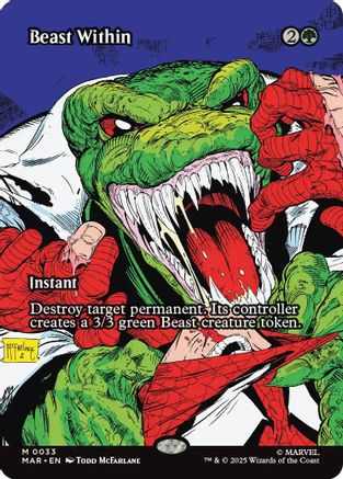 Beast Within (Borderless)  (MAR-033) - [Marvel Eternal-Legal] - Trinity Hobby