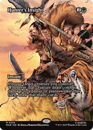 Hunter's Insight (Borderless)  (MAR-035) - [Marvel Eternal-Legal] - Trinity Hobby