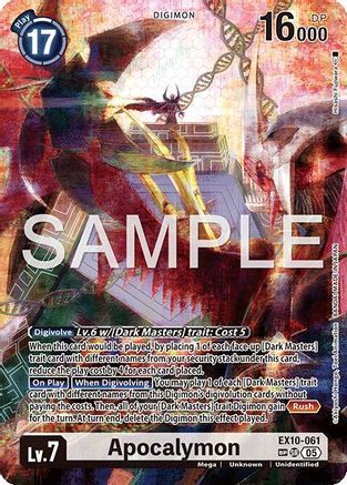 Apocalymon (SP) (EX10-061) - [Sinister Order] Foil