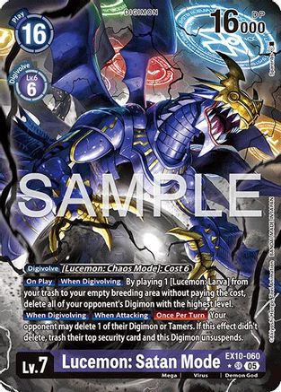 Lucemon: Satan Mode (Alternate Art) (EX10-060) - [Sinister Order] Foil - Trinity Hobby