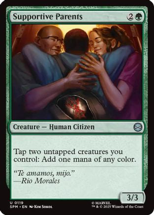Supportive Parents  [Foil]  (SPM-119) - [Marvel's Spider-Man] - Trinity Hobby