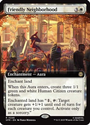 Friendly Neighborhood (Extended Art)  [Foil]  (SPM-246) - [Marvel's Spider-Man] - Trinity Hobby