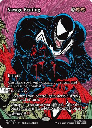 Savage Beating (Borderless)  (MAR-026) - [Marvel Eternal-Legal] - Trinity Hobby