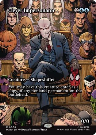 Clever Impersonator (Borderless)  (MAR-008) - [Marvel Eternal-Legal] - Trinity Hobby