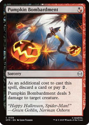 Pumpkin Bombardment  [Foil]  (SPM-139) - [Marvel's Spider-Man] - Trinity Hobby