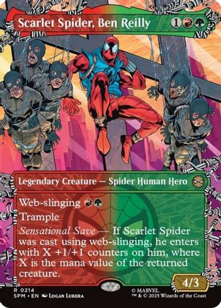 Scarlet Spider, Ben Reilly (Borderless)  (SPM-214) - [Marvel's Spider-Man] - Trinity Hobby